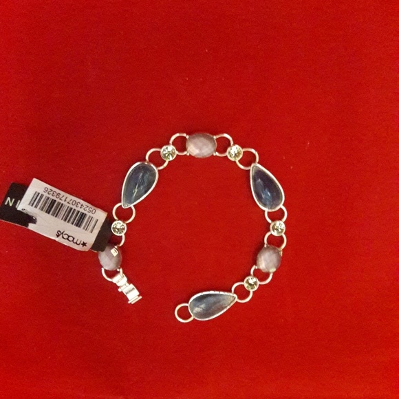 Anne Klein Jewelry - Multi Color Stone Silver Bracelet